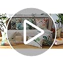 Artscope Set of 4 Waterproof Throw Pillow Covers 20x20 Inches, Hydrangea and Lotus Pattern Decorative Cushion Covers, Perf...