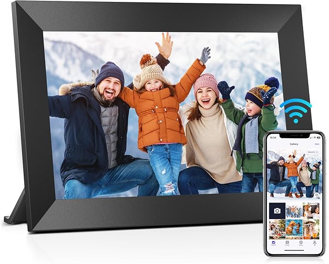 Uhale 10.1" Digital Picture Frame with 32GB Storage Support SD Card, Electronic Photo Frames with 1280x800 HD IPS Touch Sc...