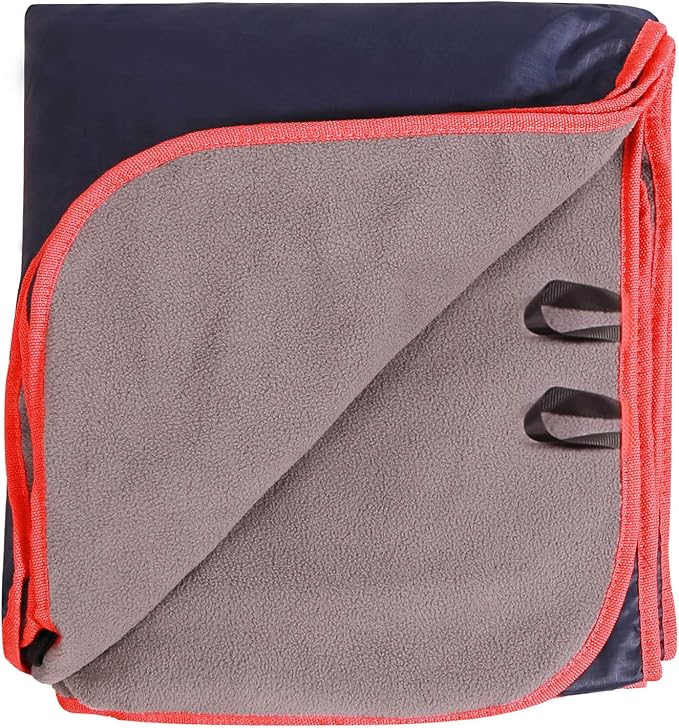 REDCAMP Large Waterproof Stadium Blanket for Cold Weather, Soft Warm Fleece Camping Blanket Windproof for Outdoor Sports, ...