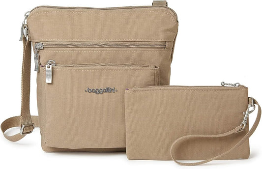 Baggallini Pocket Crossbody Bags for Women 8x8 Small Lightweight Durable Water-resistant Travel Purse W/Rfid