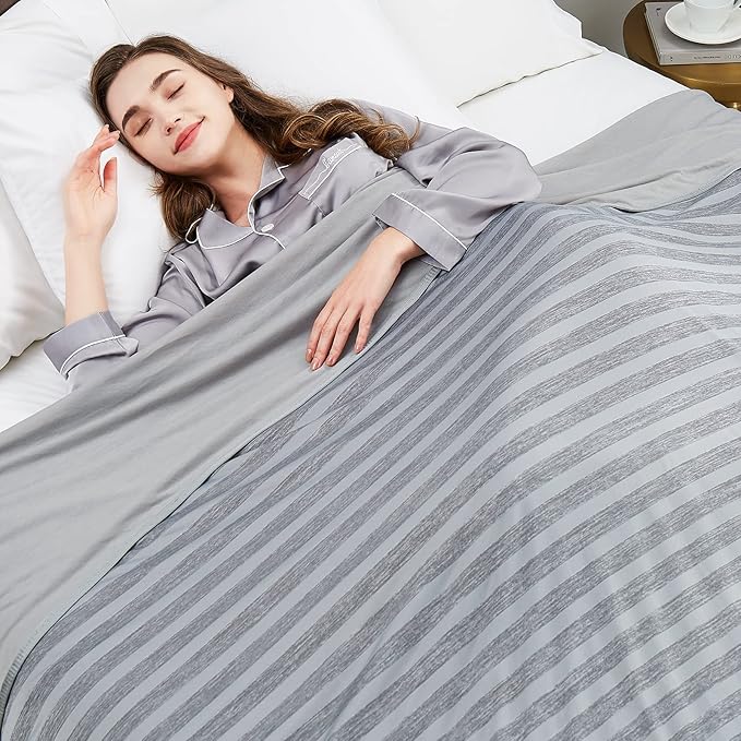 Guohaoi Cooling Throw Blanket for Hot Sleepers,Arc-Chill Q-Max >0.5 Cool Fiber,100% Oeko-Tex Certified Lightweight Summer ...