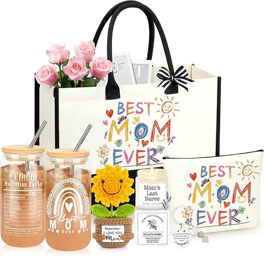 DOGMEM Mothers Day Gifts, Mom Birthday Gift Ideas Basket for Moms Mama Mother from Daughter Son Child, Mothers Day Gifts f...