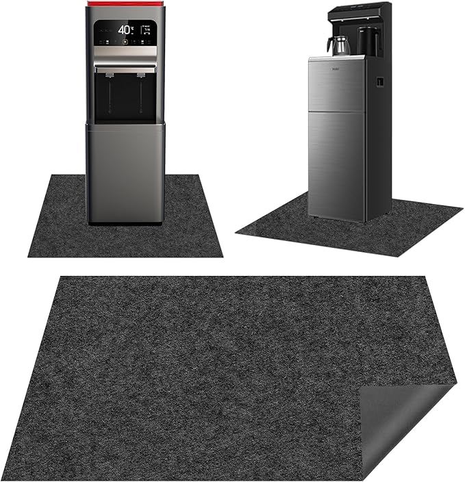 Water Absorbency Water Cooler Mat with Non-Slip Backing, 24 x 36 Inch Leak-Proof Protection Mat for Water Dispensers and R...
