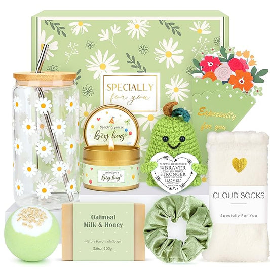 Gift Baskets for Women Unique Birthday Gifts for Women self care cheer up gifts set pick me up gift box for Woman teen gir...