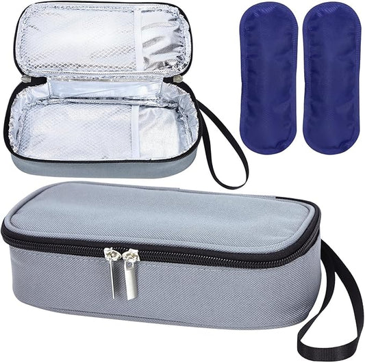 ISUSSER Breastmilk Cooler Bag with Ice Pack, Portable Insulated Breast Milk Storage Cooler Bag, Small Stylish Breastmilk S...