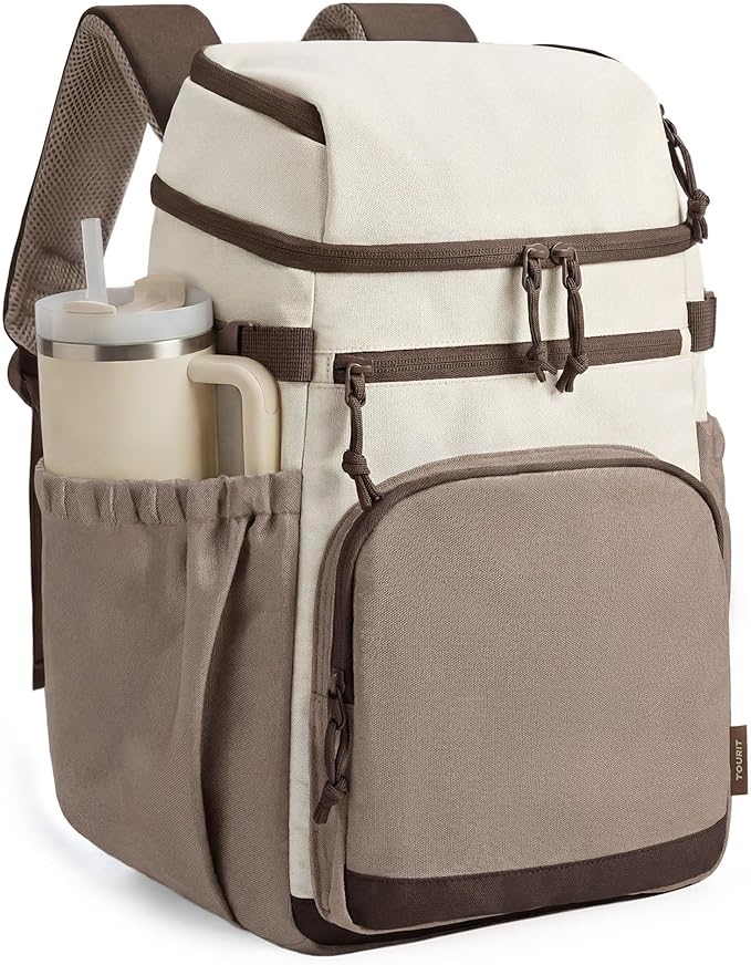 TOURIT Insulated Cooler Backpack 30 Cans, Leakproof Double Deck Lunch Cooler Bag, Lightweight Waterproof Backpack Cooler f...