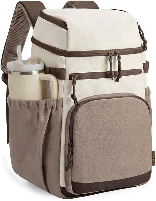 TOURIT Insulated Cooler Backpack 30 Cans, Leakproof Double Deck Lunch Cooler Bag, Lightweight Waterproof Backpack Cooler f...