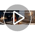 Fireplace Flame Oil Diffuser with Speaker & 260mL Fire Oil Diffuser,Essential Oil Diffuser 5 Color Fire Aroma Diffuser Aro...