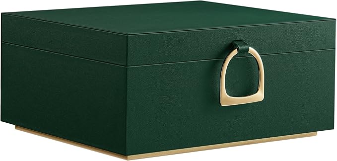 SONGMICS 2-Layer Jewelry Box, Jewelry Organizer with Handle, Removable Jewelry Tray, Jewelry Storage, Floating Effect, 8.1...