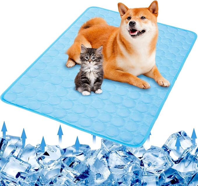 SHEJIZE Dog Cooling Mat Dog Cooling Pad Self Cooling Blanket, Washable Cooling Mat for Dogs, Pet Cooling Mat Keeps Pets Co...