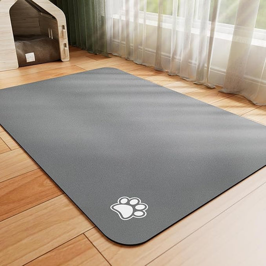 HotLive Dog Food Mat - Absorbent Cat Mat for Food and Water, No Stains Pet Feeding Bowl Mat, Easy to Clean Pet Placemats, ...