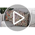 Sanwarm Throw Pillow Covers Home Decor Set of 4 Pillow Cases Decorative 16 x 16 Inches Cushion Couch Sofa Pillowcases Mexi...