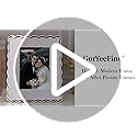 GorYeeFine 4x6'' Silver Heavy Duty Photo Frame,Wave Design High-End Zinc Alloy Picture Frames 6x4'',Fashionable Style fram...