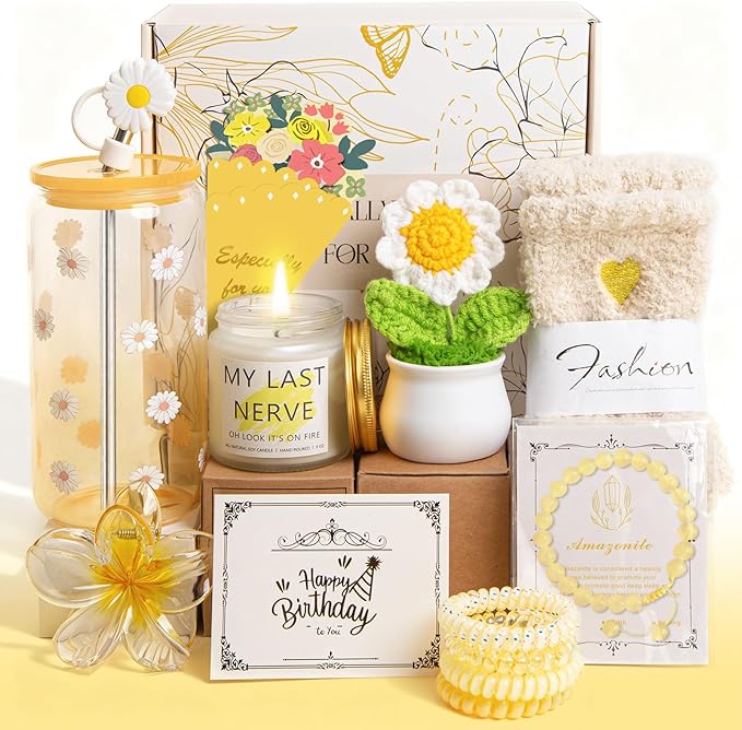 Happy Birthday Gifts for Teen Girls Women, Unique Mothers Day Gifts for Mom, Gift Baskets for Her Self Care Thank You Get ...
