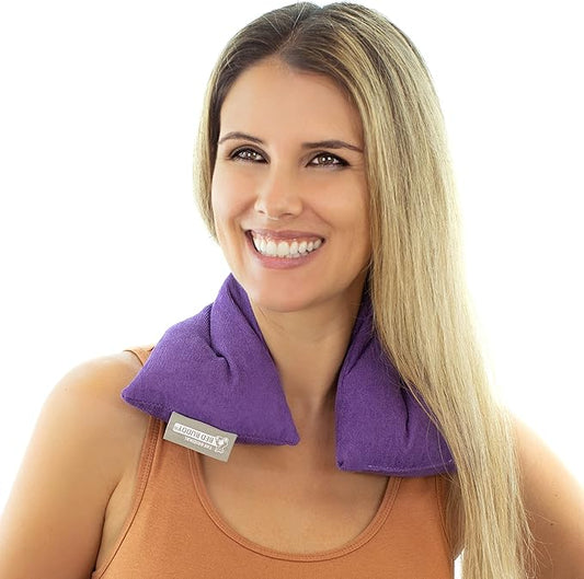 Bed Buddy Heated Aromatherapy Neck Wrap, Lavender Scented - Microwavable Hot & Cold Therapy for Sore Muscles, Stress Relie...