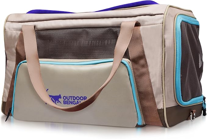 OutdoorBengal Zeppelin™ Airline-Approved Large Cat Carrier Soft – TSA-Approved Pet Carriers with Top Opening for Plane and...