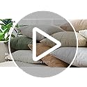 OTOSTAR Set of 1 Textured Boucle Throw Pillow Covers Lumbar Pillow Cases Cozy Soft Decorative Couch Cushion Case for Chair...