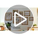 Eosglac 5x7 Live Edge Picture Frame, Rustic Wood Photo Frames Farmhouse Decor for Tabletop or Wall Display, Natural Brown
