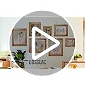 Eosglac 5x7 Live Edge Picture Frame, Rustic Wood Photo Frames Farmhouse Decor for Tabletop or Wall Display, Natural Brown