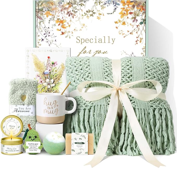 Mothers Day Gifts for Mom Wife Grandma Friends Sister, Birthday Gifts for Women Self Care Spa Gift Baskets for Women, Get ...