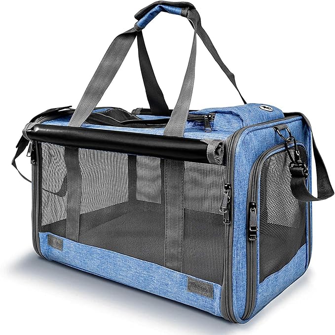 GAPZER Pet Carrier for Large and Medium Cats, Soft-Sided Pet Carrier for Big Medium Cats and Puppy, Dog Carriers Cat Carri...