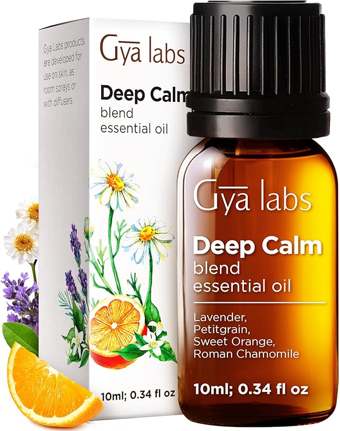 Gya Labs Deep Calm Essential Oil Blend for Relaxation & Emotional Balance - 0.34 fl oz - Calm Aromatherapy Oils for Diffus...