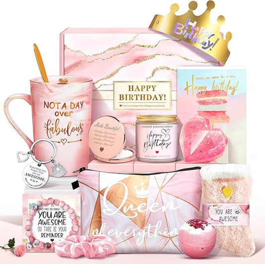 Jumway Not A Day Over Fabulous Mug Gifts Set- Birthday Gifts for Women - Funny Birthday Gift Ideas for Her,Friends, Cowork...