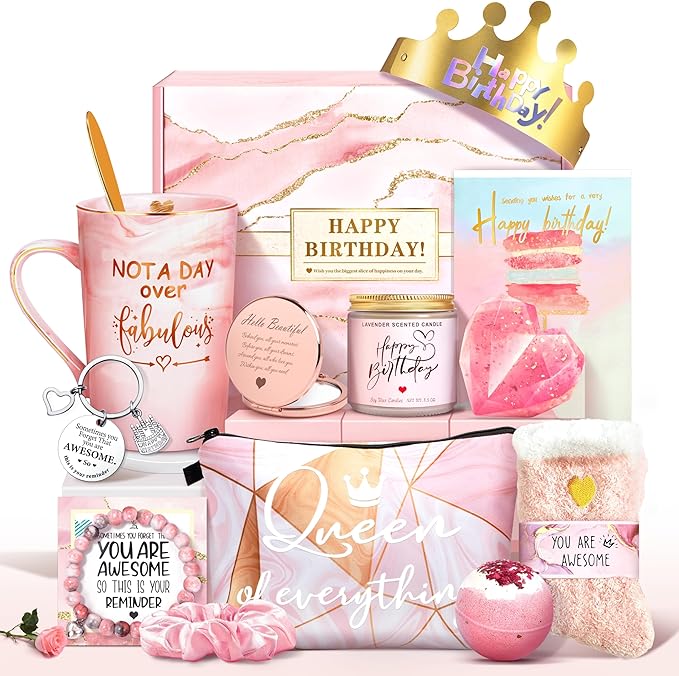 Jumway Not A Day Over Fabulous Mug Gifts Set- Birthday Gifts for Women - Funny Birthday Gift Ideas for Her,Friends, Cowork...