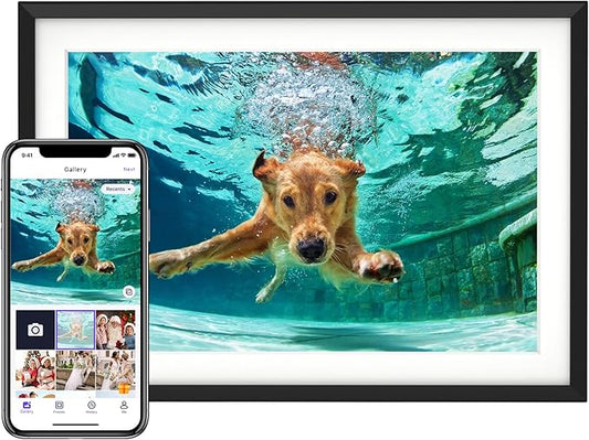 Euphro 10.1'' Digital Picture Frame with 32GB Storage, Digital Photo Frame with 1280x800 IPS Touch Screen, Share Photos/Vi...