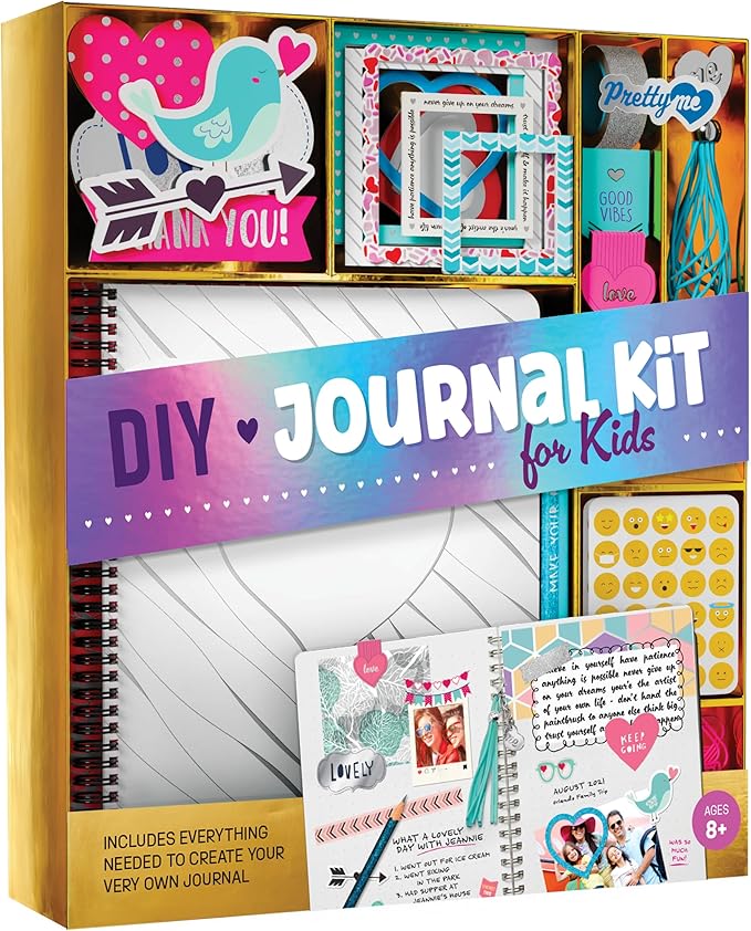 Pretty Me DIY Journal Kit for Girls - Gift for 8-14 Year Old Girl - Cool Birthday Gifts Ideas for Teens - Fun, Cute Art & ...