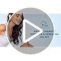 Ultimate Aromatherapy Diffuser & Essential Oil Set - Ultrasonic Top 10 Oils Modern with 4 Timer 7 Ambient Light Settings T...