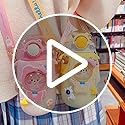 Kawaii Water Bottle Cute Water Bottles for Girls, Kawaii Water Bottle with Straw and Adjustable Strap, Portable Leakproof ...