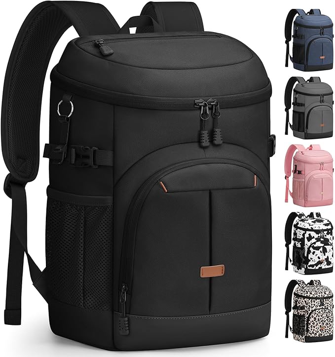 Pritent Cooler Backpack for Men Women Insulated Waterproof Backpack Cooler Leak Proof Cooler Bag Lightweight Lunch Backpac...