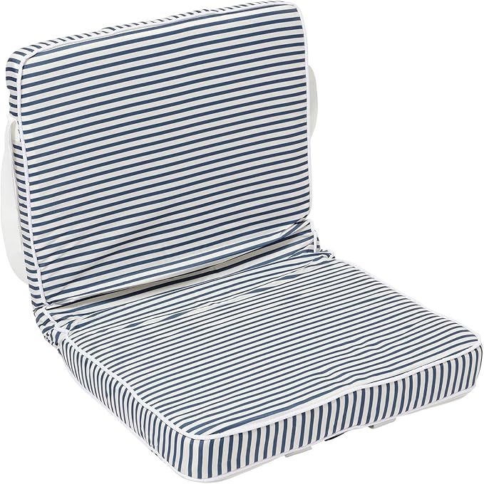 SUNNYLiFE Lightweight Beach Chair — 6-Position Reclining Beach Chair for Adults, Multi-Position Folding, 300D Polyester, S...