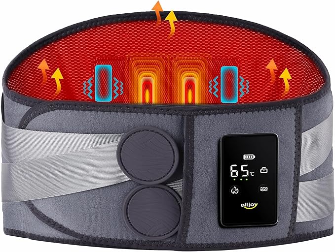 ALLJOY 67" Cordless Heating Pad for Back Pain Relief FSA Eligible HSA, Mothers Day Gifts for Women Mom Men Dad, Portable L...