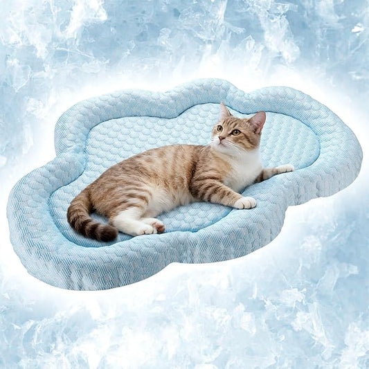 Shinylin Cooling Mat Summer Cool Pet Cat Sleeping Pad Thicken Puppy Sleeping Blanket Cloud Washable Breathable Non-Slip Pu...