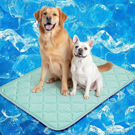 LOOBANI Dog Cooling Mat for Large Dogs - 40" x 28" Cooling Mat for Pet with Anti-Slip Bottom, Durable & Washable Non-Toxic...