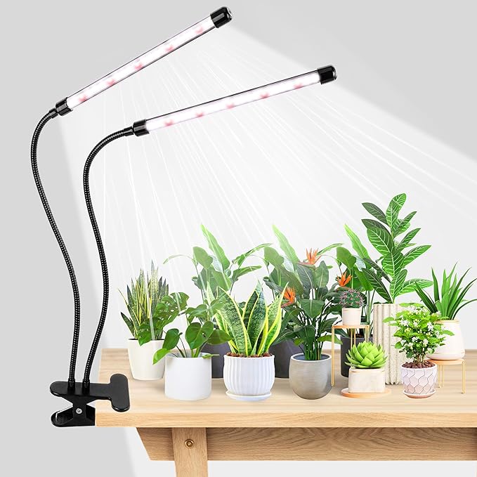 EWPJDK Grow Light 6500K Full Spectrum Plant Grow Lights 84 LED Plant Light with Clip Grow Lamp for Indoor Plants Growing L...