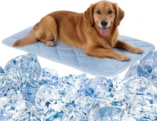 Petvolve Dog Cooling Mat, Washable Cooling Mat for Dog, Foldable Kennel Pet Bed, Cool Pad (Cool &Warm Surface) for All Sea...