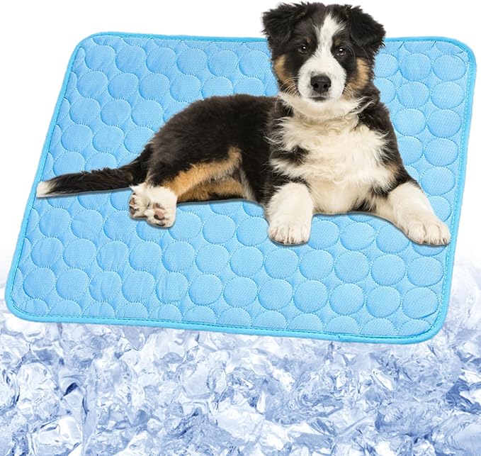 Dog Cooling Mat, 2025 Upgraded Cooling Blanket for Dogs, Washable Cool Mat for Dogs for Summer, Portable Pet Coolings Pad ...