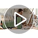 Stand Up Canvas Paint Brush Holder Case for Artists, 22 Slots Brush Organizer with Pop-Up Stand, Zippered Travel Paint Bru...