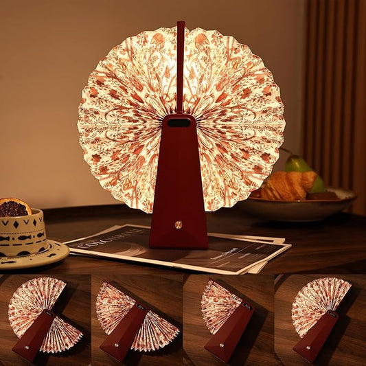 Ba suns Foldable Mood Lamp with Touch Control - 3 Color Changing Portable Atmosphere Light, 2500mAh Rechargeable Battery, ...