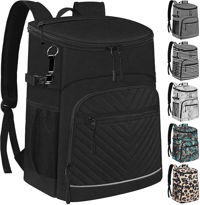 Cooler Backpack Insulated Leakproof Waterproof Backpack Cooler Bag 30/45 Cans, Large Capacity Lightweight Travel Camping B...