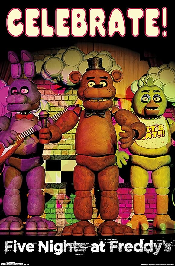 Trends International Five Nights At Freddys Celebrate Wall Poster 22.375" x 34"