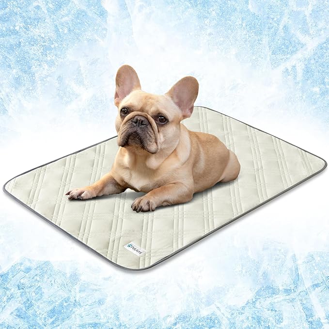 PetAmi Waterproof Cooling Mat for Dog, Premium Pet Cooling Blanket for Bed Crate, Anti Slip Indoor Dog Cool Pad for Sleepi...