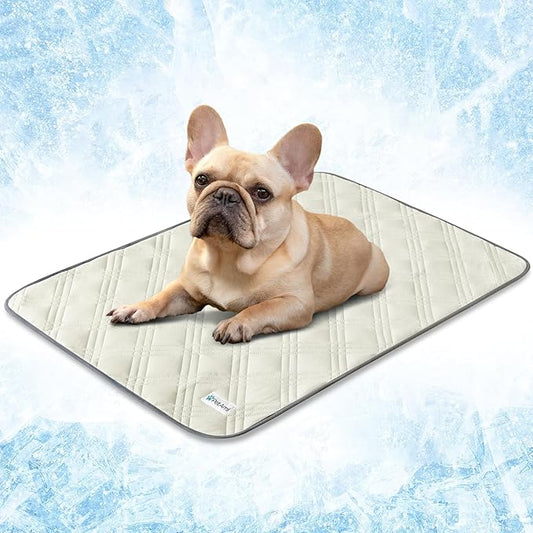 PetAmi Waterproof Cooling Mat for Dog, Premium Pet Cooling Blanket for Bed Crate, Anti Slip Indoor Dog Cool Pad for Sleepi...
