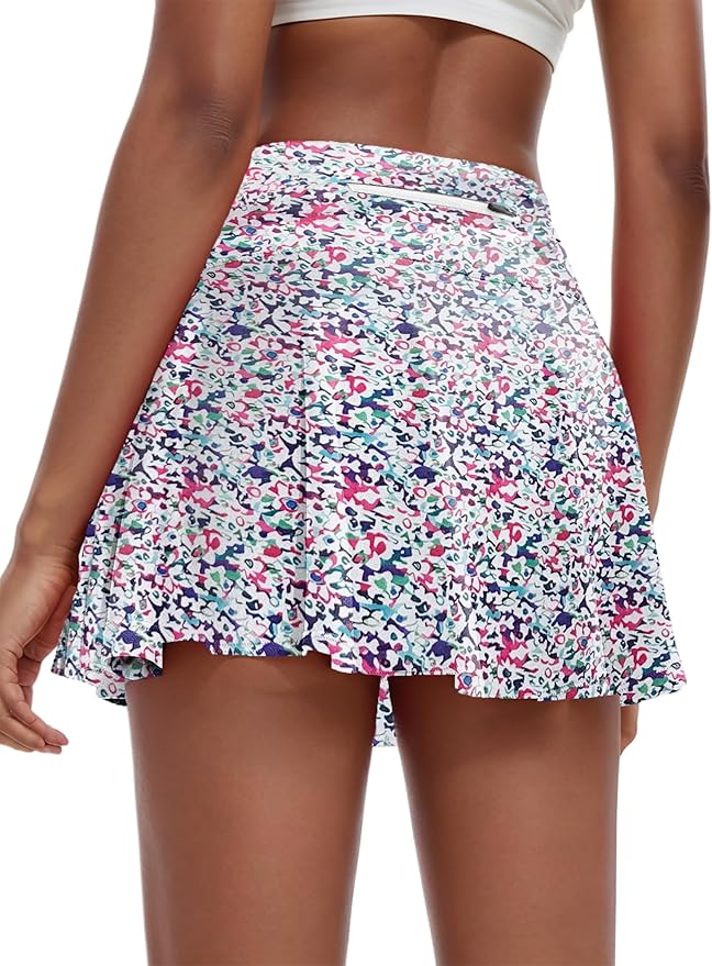 Oyamiki Athletic Skorts for Woman Trendy High Waisted Skirts Pleated Golf Tennis Skirt Flowy Skort with Pockets Chic Clothing