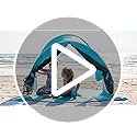 Wolfwise Pop up Beach Tent Sun Shelter with UPF50+ UV Protection, Instant Easy Setup Popup Beach Shade Canopy for 3 Perso...