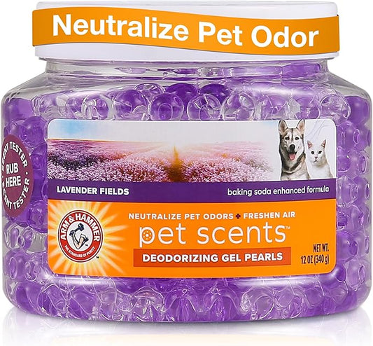 Arm & Hammer for Pets Air Care Pet Scents Deodorizing Gel Beads, Pet Odor Eliminator for Rooms Closets and Small Spaces wi...