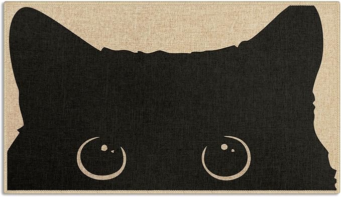 Arttown Cat Door Rug, Cute Cat Blessed Welcome Mat, Doormats Front Doormat Outdoor Indoor Entrance Rug Floor Mat Non Slip ...